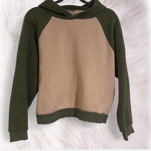 MWL Madewell Faded Palm Colorblock Betterterry Hoodie Sweatshirt Size Large